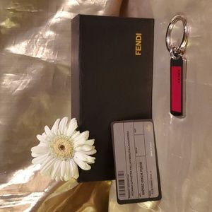 Novelty Key Chain - Red rectangle - Red and silver nicely boxed